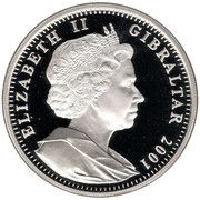 1 Crown - Elizabeth II The Earth; Silver Proof with Zirconia obverse image