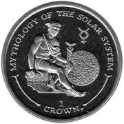 1 Crown - Elizabeth II Mercury, United Kingdom, 2001 reverse image