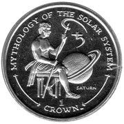 1 Crown - Elizabeth II Saturn, United Kingdom, 2001 reverse image