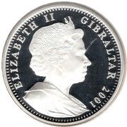 1 Crown - Elizabeth II 75th Birthday Queen Elizabeth II; Silver proof obverse image