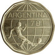 50 Pesos Soccer obverse image