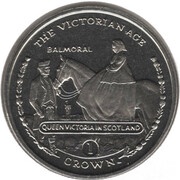 1 Crown - Elizabeth II Queen Victoria in Scotland, United Kingdom, 2001 reverse image