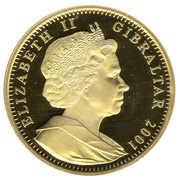 1 Crown - Elizabeth II The Coronation; Gold Plated Silver obverse image