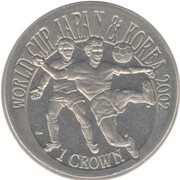 1 Crown - Elizabeth II World Cup Japan-Korea, United Kingdom, 2002 reverse image