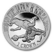 1 Crown - Elizabeth II World Cup Japan-Korea 3, United Kingdom, 2002 reverse image