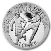 1 Crown - Elizabeth II World Cup Japan-Korea 4, United Kingdom, 2002 reverse image