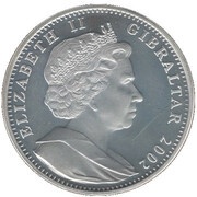 1 Crown - Elizabeth II Golden Jubilee - Treetops in Kenya; Silver Proof obverse image