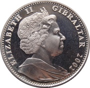 1 Crown - Elizabeth II Golden Jubilee - Royal Couple with baby obverse image