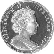 1 Crown - Elizabeth II Golden Jubilee - Boat on Thames obverse image