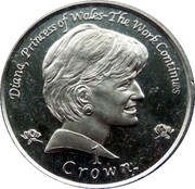 1 Crown - Elizabeth II Princess Diana, United Kingdom, 2002 reverse image