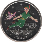 1 Crown - Elizabeth II Peter Pan, United Kingdom, 2002 reverse image
