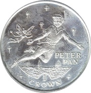 1 Crown - Elizabeth II Peter Pan, United Kingdom, 2002 reverse image