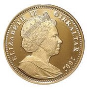 1 Crown - Elizabeth II Christening of William; Gold Proof obverse image
