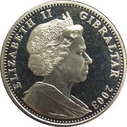 1 Crown - Elizabeth II 2004 Athens Olympics obverse image