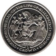 1 Crown - Elizabeth II Elizabeth I - Deer Hunting with Robert Dudley, United Kingdom, 2003 reverse image