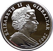 1 Crown - Elizabeth II Athens Olympics - Wrestling; Silver Proof obverse image