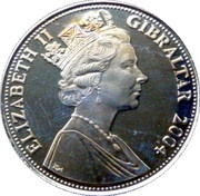 1 Crown - Elizabeth II D-Day Landings-Coloured Poppy obverse image