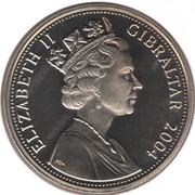 1 Crown - Elizabeth II Pegasus Bridge obverse image