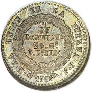 1⁄20 Boliviano reverse image