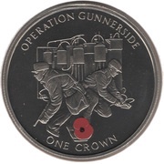 1 Crown - Elizabeth II Operation Gunnerside, United Kingdom, 2004 reverse image