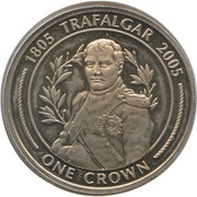 1 Crown - Elizabeth II Napoleon Bonaparte, United Kingdom, 2005 reverse image