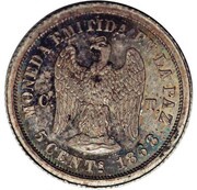 5 Centavos Silver Pattern reverse image