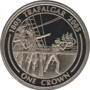 1 Crown - Elizabeth II Tracking the Opponent, United Kingdom, 2005 reverse image