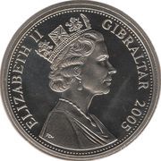 1 Crown - Elizabeth II Nelson Wounded at Santa Cruz obverse image