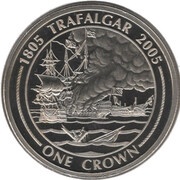 1 Crown - Elizabeth II Battle of the Nile, United Kingdom, 2005 reverse image