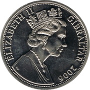 1 Crown - Elizabeth II Older Effigy Elizabeth II obverse image