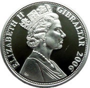1 Crown - Elizabeth II Princess Elizabeth as a young girl obverse image