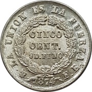 5 Centavos reverse image