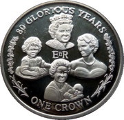 1 Crown - Elizabeth II Four Portraits, United Kingdom, 2006 reverse image
