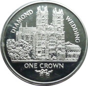 1 Crown - Elizabeth II Westminster Abbey, United Kingdom, 2006-2007 reverse image