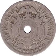 5 Centavos with hole obverse image