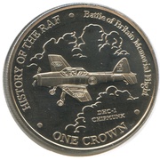 1 Crown - Elizabeth II DHC-1 Chipmunk, United Kingdom, 2007 reverse image