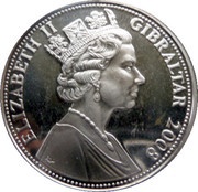 1 Crown - Elizabeth II Hawker Hart obverse image