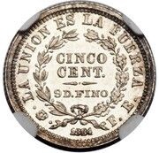 5 Centavos Pattern reverse image