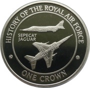 1 Crown - Elizabeth II Sepecat Jaguar, United Kingdom, 2008 reverse image