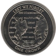 1 Crown - Elizabeth II British Soldiers, United Kingdom, 2008 reverse image