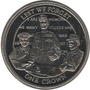 1 Crown - Elizabeth II Truce, United Kingdom, 2008 reverse image