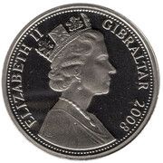 1 Crown - Elizabeth II End of WWI - Poppies obverse image