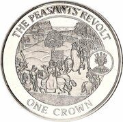 1 Crown - Elizabeth II The Peasants' Revolt, United Kingdom, 2008 reverse image