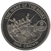 1 Crown - Elizabeth II Wars of the Roses, United Kingdom, 2008 reverse image