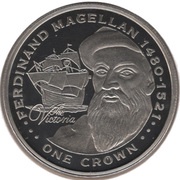 1 Crown - Elizabeth II Magellan, United Kingdom, 2009 reverse image