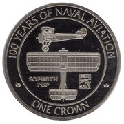 1 Crown - Elizabeth II Sopwith Pup, United Kingdom, 2009 reverse image