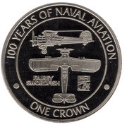1 Crown - Elizabeth II Fairey Swordfish, United Kingdom, 2009 reverse image