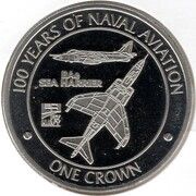 1 Crown - Elizabeth II BAe Sea Harrier, United Kingdom, 2009 reverse image