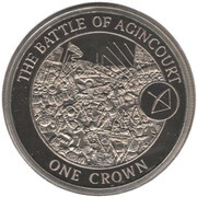 1 Crown - Elizabeth II Battle of Agincourt, United Kingdom, 2009 reverse image
