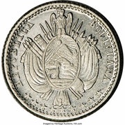 ⅒ Boliviano Silver Piedfort obverse image